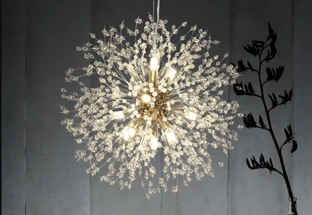 crystal and iron chandelier